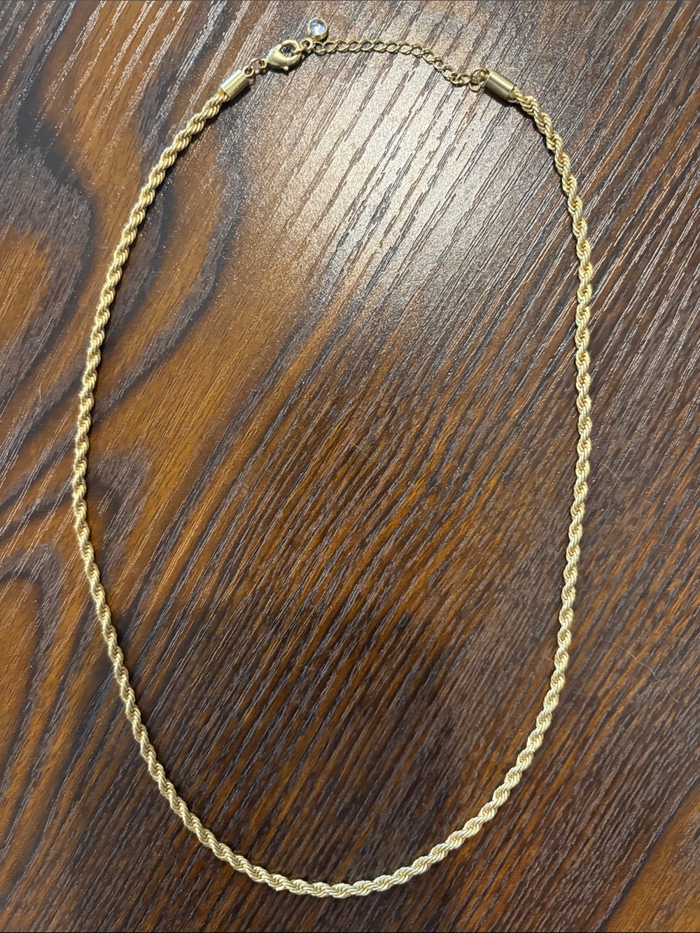 Classic Gold Rope Chain Necklace - Women's Jewelry